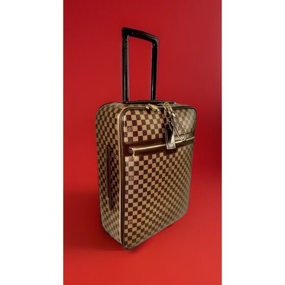 Louis Vuitton Pegase Legere Suitcase Checker Damier Ebene Unisex Bag 🎁 A+ - Picture 6 of 16